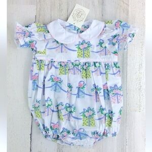 Beaufort Bonnet Company Every Day is a Gift Bubble Birthday Girls Sz 6-12 NWOT